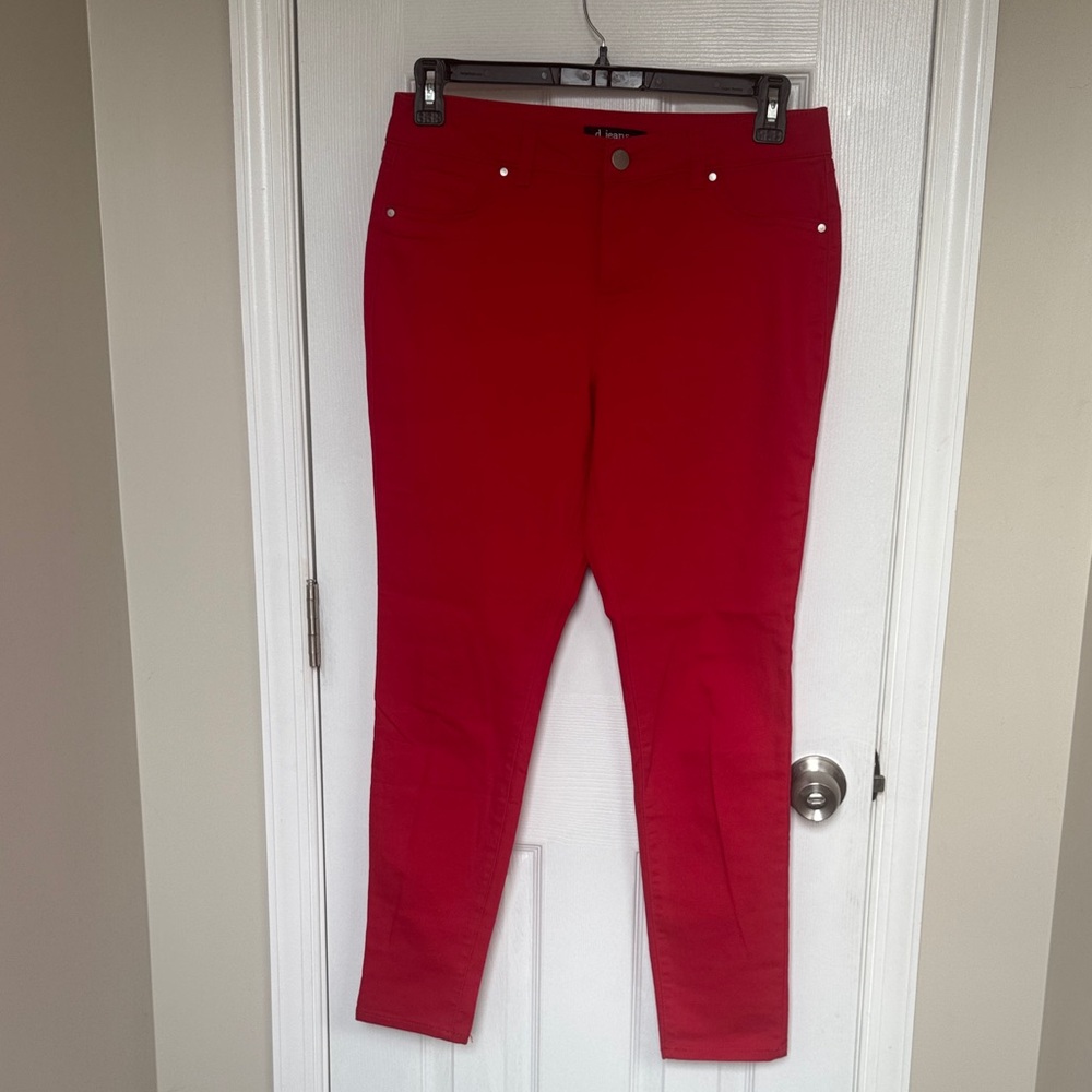 d. jeans Women's Bold Red Skinny Jeans